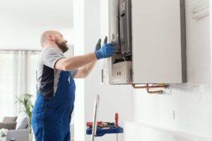 Professional boiler service at home